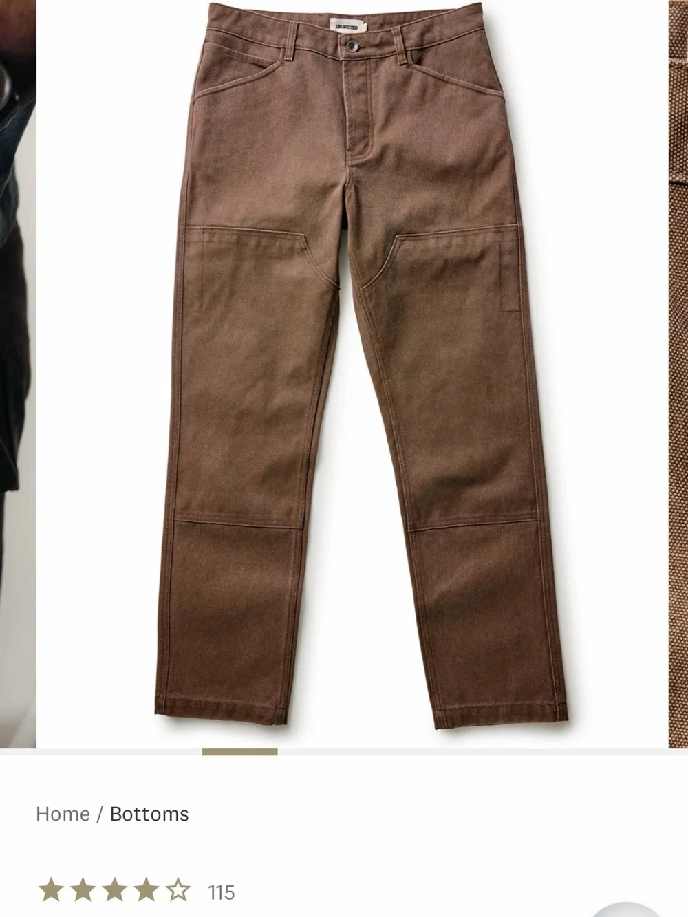 Taylor Stitch Brown Straight-Leg Chinos
